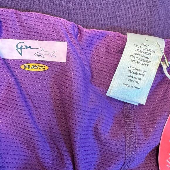 NWT Greg Norman ML75 Performance Golf Skort – Women's Large –Purple Plaid Preppy - Picture 6 of 11